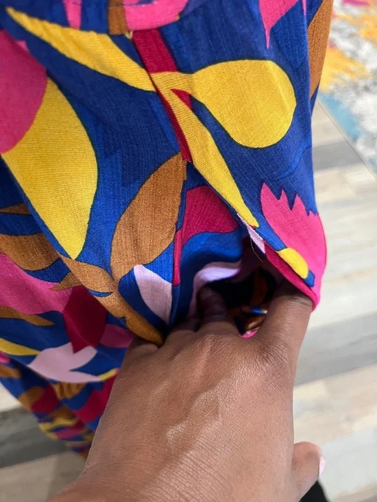 Pretty Garden Women’s Vibrant Tie-Shoulder Maxi Dress in Multicolor Sz L Summer - Picture 9 of 9